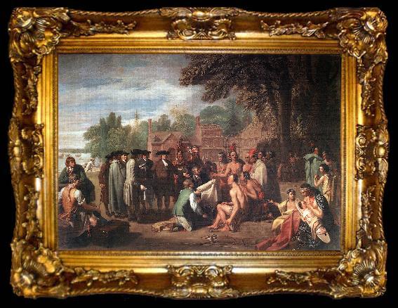 framed  WEST, Benjamin The Treaty of Penn with the Indians., ta009-2